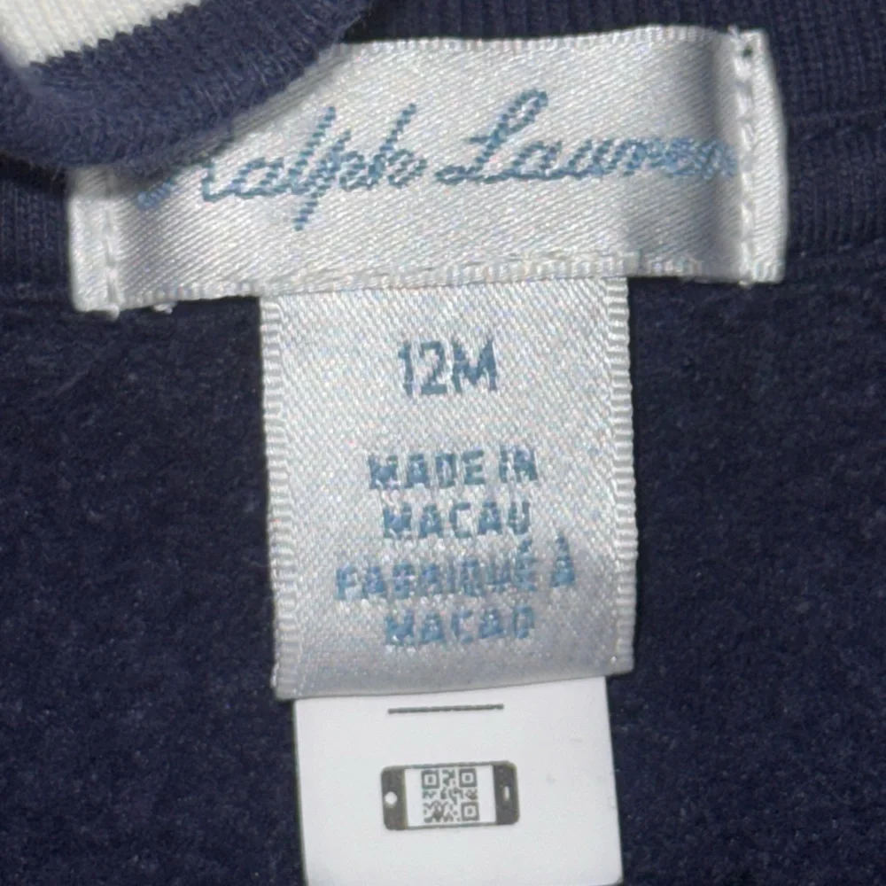 POLO RALPH LAUREN Navy Blue Baseball Varsity jacket